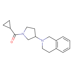 2-(1-cyclopropanecarbonylpyrrolidin-3-yl)-1,2,3,4-tetrahydroisoquinoline