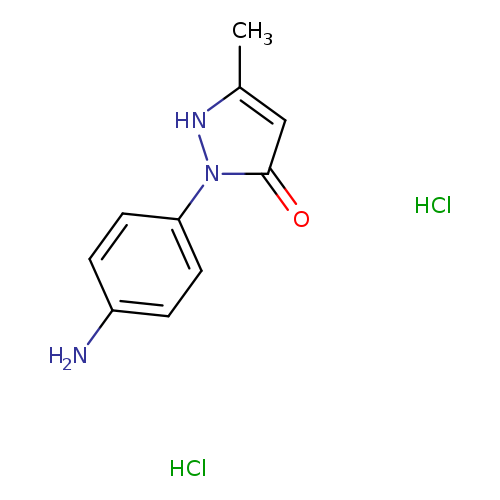 2-(4-aminophenyl)-5-methyl-2,4-dihydro-3H-pyrazol-3-one dihydrochloride
