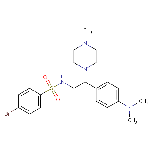 4-bromo-N-{2-[4-(dimethylamino)phenyl]-2-(4-methylpiperazin-1-yl)ethyl}benzene-1-sulfonamide