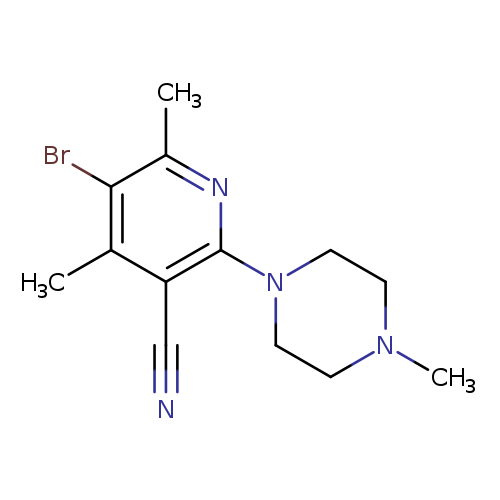 5-bromo-4,6-dimethyl-2-(4-methylpiperazin-1-yl)pyridine-3-carbonitrile