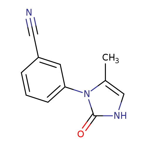 3-(5-methyl-2-oxo-2,3-dihydro-1H-imidazol-1-yl)benzonitrile