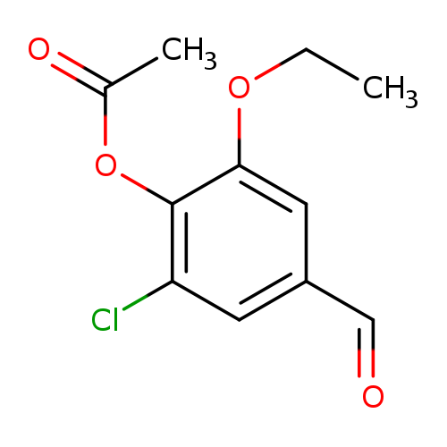 2-Chloro-6-ethoxy-4-formylphenyl acetate
