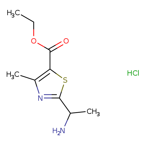 ethyl 2-(1-aminoethyl)-4-methyl-1,3-thiazole-5-carboxylate hydrochloride