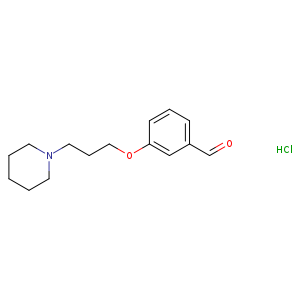 3-[3-(1-piperidinyl)propoxy]benzaldehyde hydrochloride