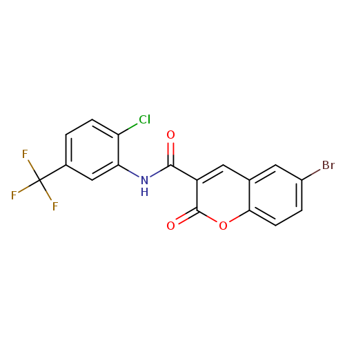 6-bromo-N-[2-chloro-5-(trifluoromethyl)phenyl]-2-oxo-2H-chromene-3-carboxamide