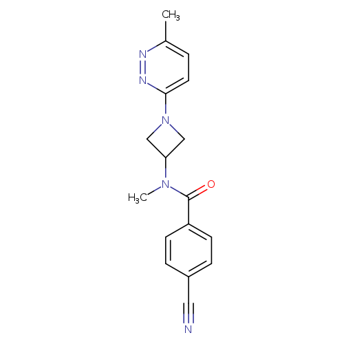 4-cyano-N-methyl-N-[1-(6-methylpyridazin-3-yl)azetidin-3-yl]benzamide