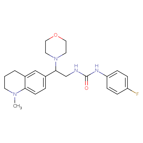 1-(4-fluorophenyl)-3-[2-(1-methyl-1,2,3,4-tetrahydroquinolin-6-yl)-2-(morpholin-4-yl)ethyl]urea