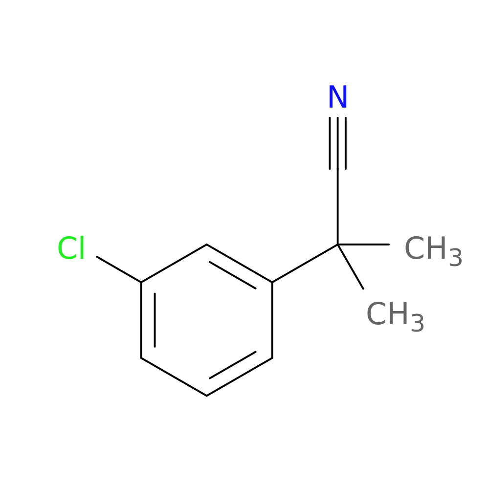 2-(3-Chlorophenyl)-2-methylpropanenitrile