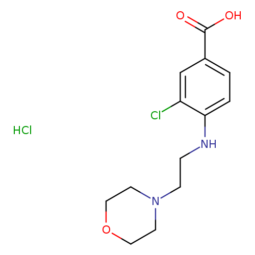 3-Chloro-4-{[2-(morpholin-4-yl)ethyl]amino}benzoic acid hydrochloride