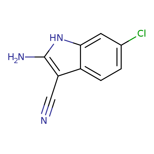 2-amino-6-chloro-1H-indole-3-carbonitrile