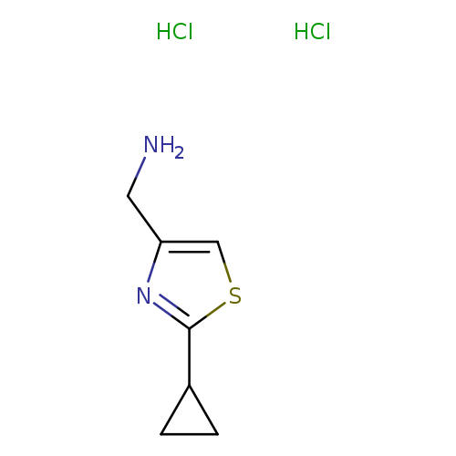 (2-cyclopropyl-1,3-thiazol-4-yl)methanamine dihydrochloride