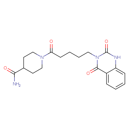 1-[5-(2,4-dioxo-1,2,3,4-tetrahydroquinazolin-3-yl)pentanoyl]piperidine-4-carboxamide