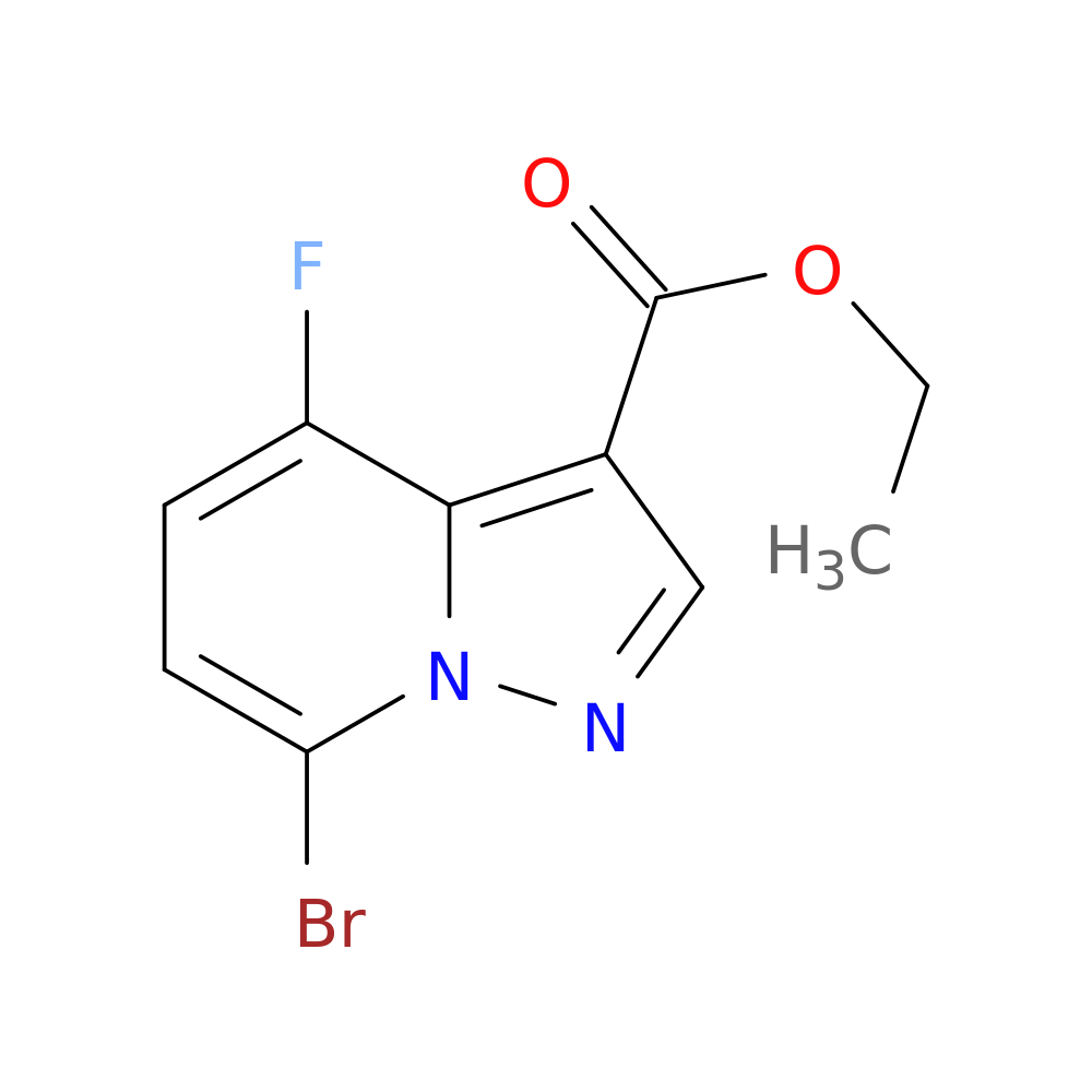 ethyl 7-bromo-4-fluoropyrazolo[1,5-a]pyridine-3-carboxylate