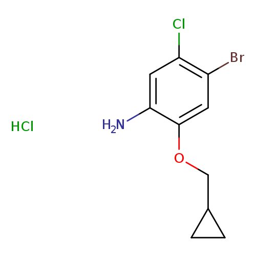 4-Bromo-5-chloro-2-(cyclopropylmethoxy)aniline HCl