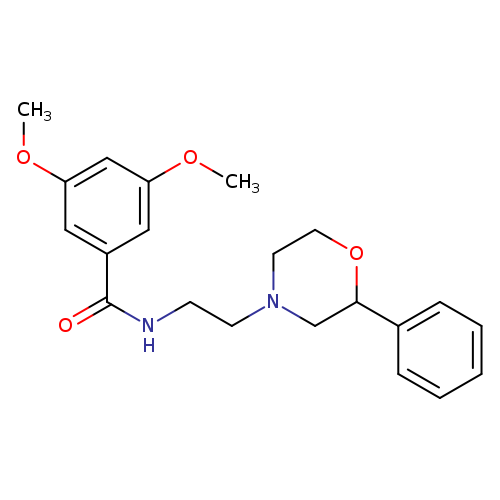 3,5-dimethoxy-N-[2-(2-phenylmorpholin-4-yl)ethyl]benzamide