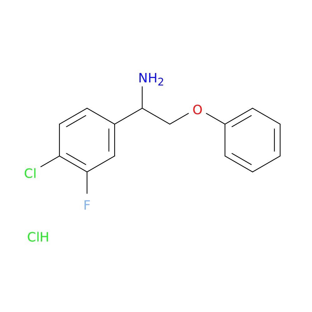 1-(4-chloro-3-fluorophenyl)-2-phenoxyethan-1-amine hydrochloride