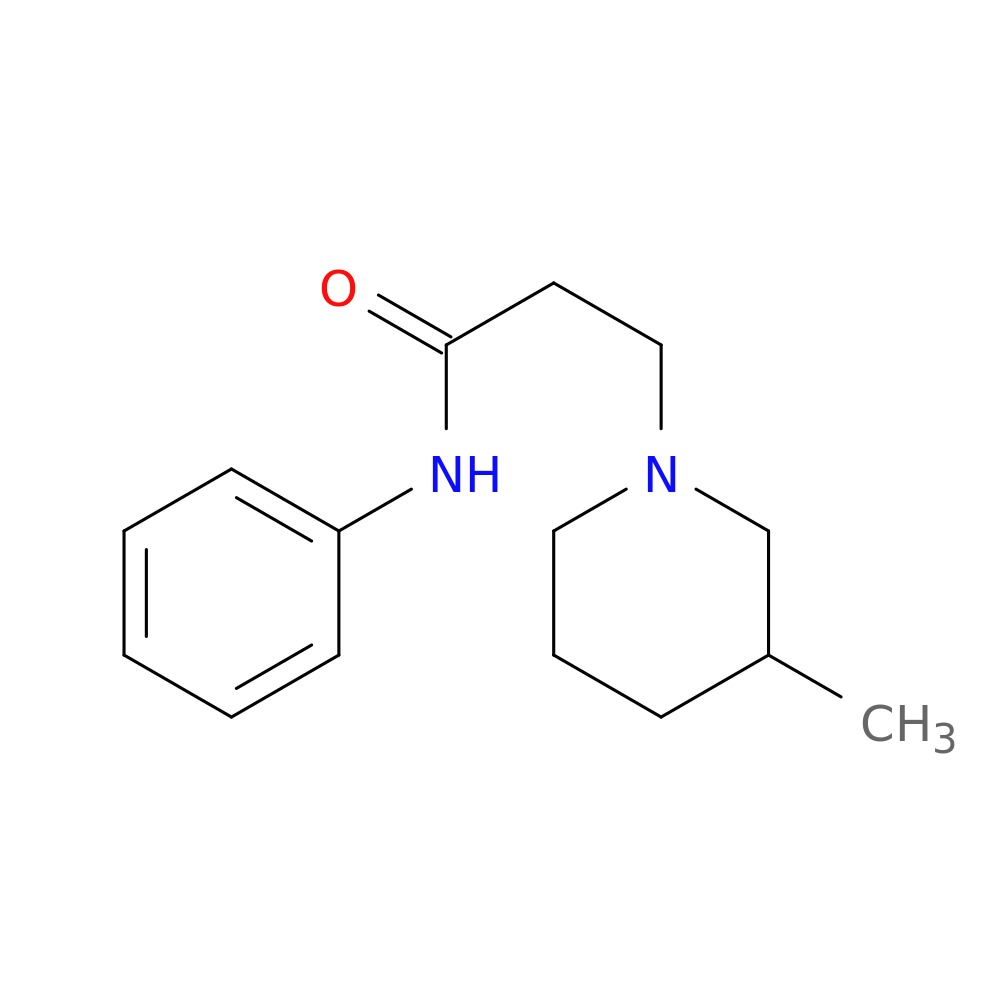 3-(3-methyl-1-piperidinyl)-N-phenylpropanamide