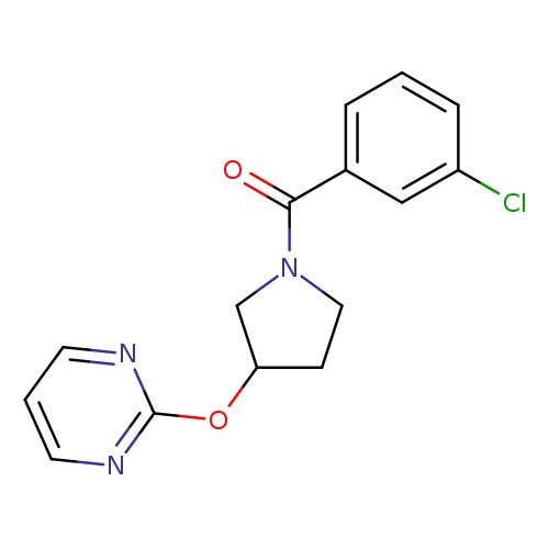 2-{[1-(3-chlorobenzoyl)pyrrolidin-3-yl]oxy}pyrimidine