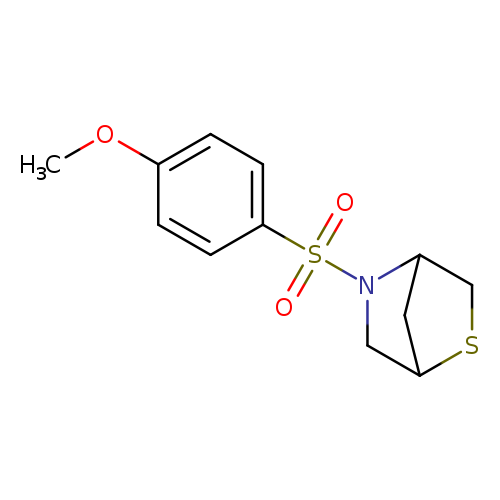 5-(4-methoxybenzenesulfonyl)-2-thia-5-azabicyclo[2.2.1]heptane