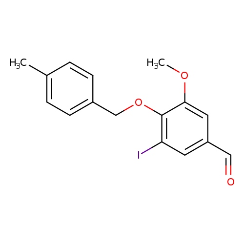 3-iodo-5-methoxy-4-[(4-methylbenzyl)oxy]benzaldehyde