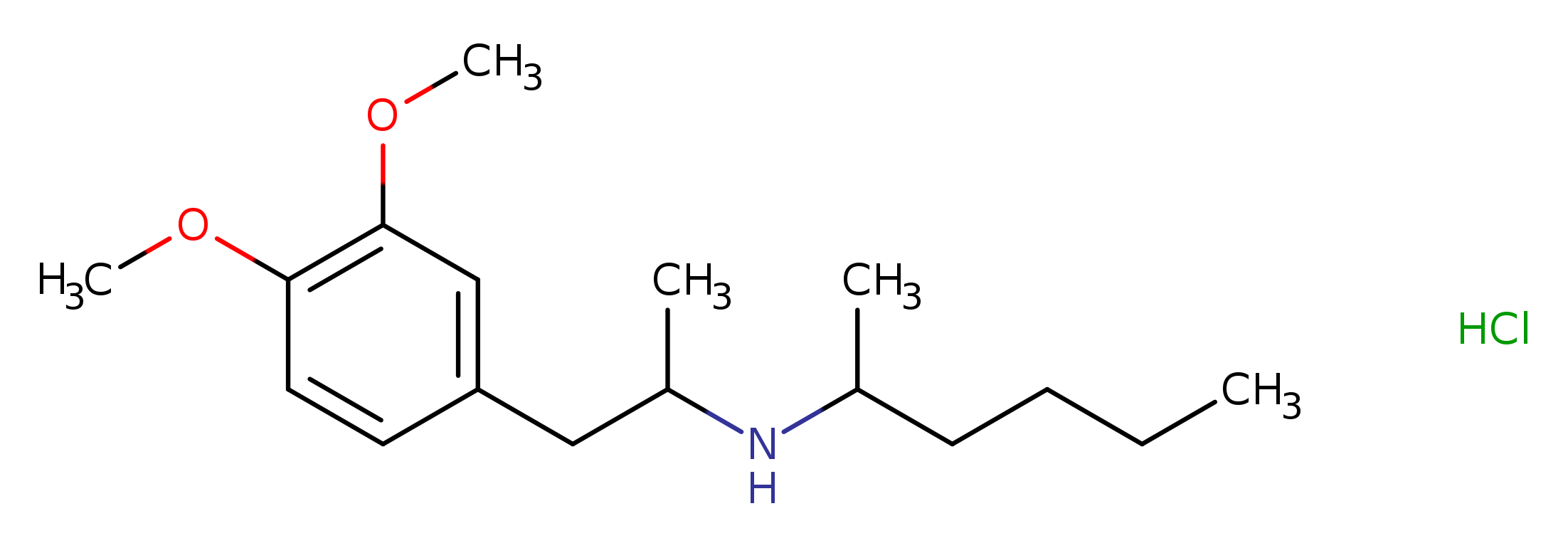 N-(1-methylpentyl)-3,4-DMA (hydrochloride)