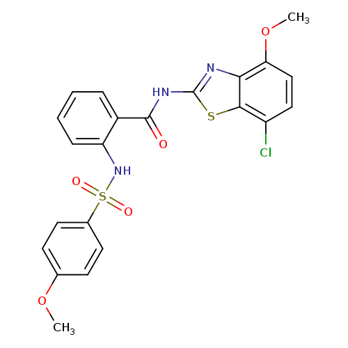 N-(7-chloro-4-methoxy-1,3-benzothiazol-2-yl)-2-(4-methoxybenzenesulfonamido)benzamide