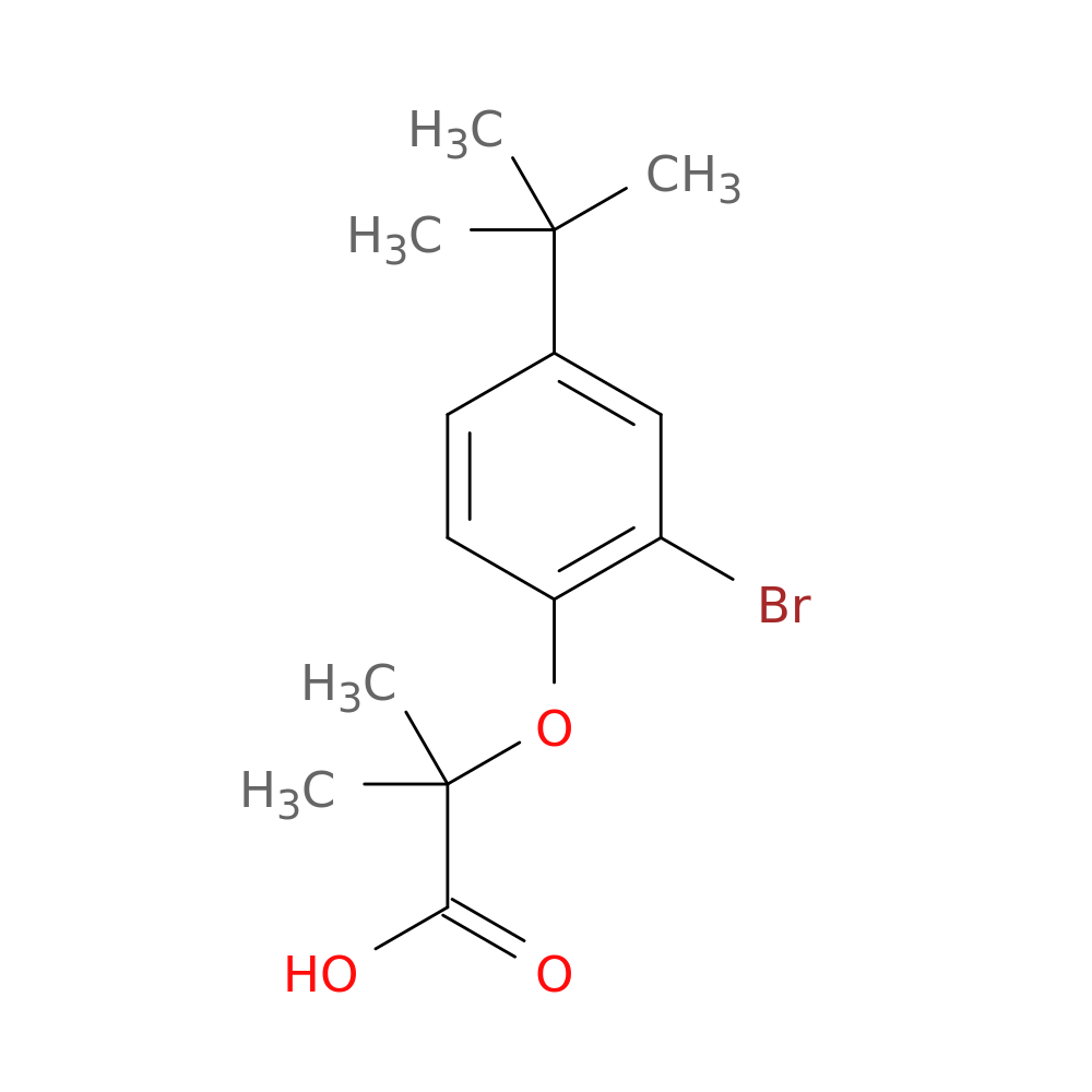 2-(2-bromo-4-tert-butylphenoxy)-2-methylpropanoic acid