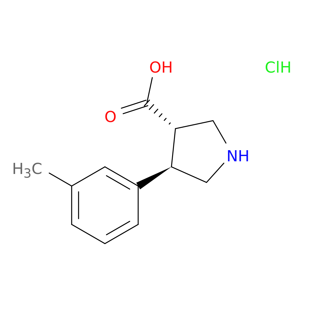 Trans-4-(m-tolyl)pyrrolidine-3-carboxylic acid hydrochloride