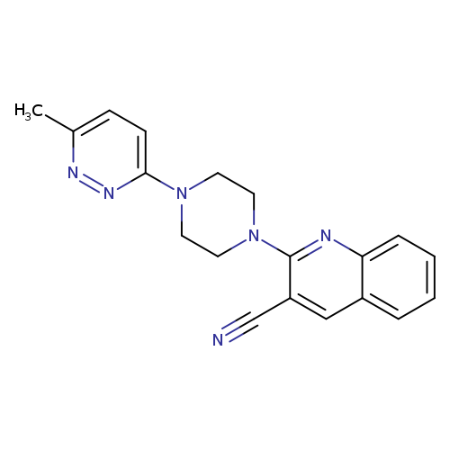 2-[4-(6-methylpyridazin-3-yl)piperazin-1-yl]quinoline-3-carbonitrile