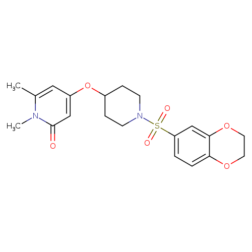 4-{[1-(2,3-dihydro-1,4-benzodioxine-6-sulfonyl)piperidin-4-yl]oxy}-1,6-dimethyl-1,2-dihydropyridin-2-one