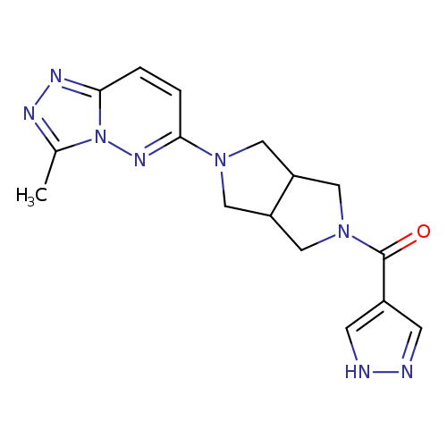 4-(5-{3-methyl-[1,2,4]triazolo[4,3-b]pyridazin-6-yl}-octahydropyrrolo[3,4-c]pyrrole-2-carbonyl)-1H-pyrazole