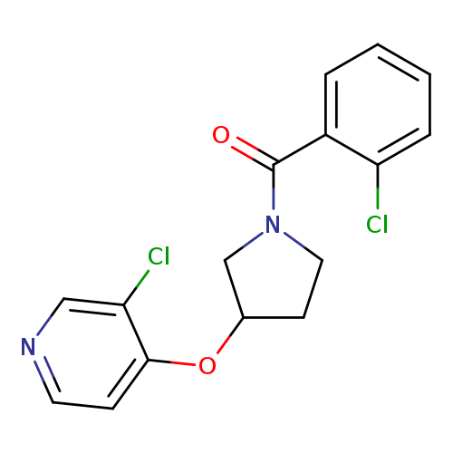 3-chloro-4-{[1-(2-chlorobenzoyl)pyrrolidin-3-yl]oxy}pyridine