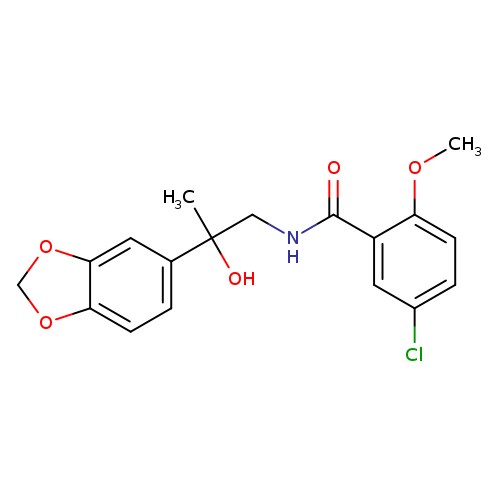 N-[2-(2H-1,3-benzodioxol-5-yl)-2-hydroxypropyl]-5-chloro-2-methoxybenzamide