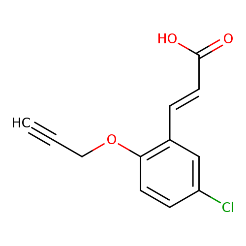(2E)-3-[5-chloro-2-(prop-2-yn-1-yloxy)phenyl]prop-2-enoic acid