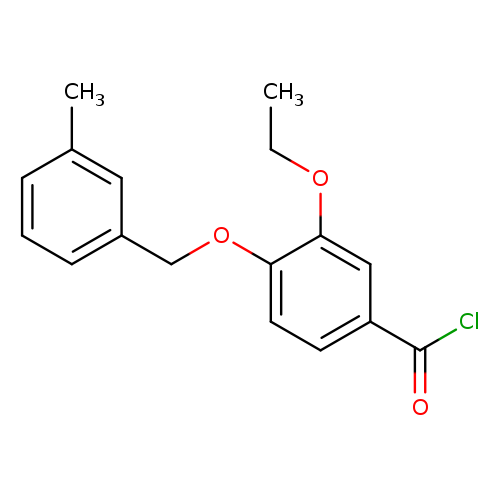 3-Ethoxy-4-[(3-methylbenzyl)oxy]benzoyl chloride
