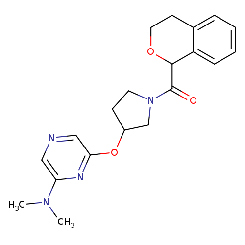 6-{[1-(3,4-dihydro-1H-2-benzopyran-1-carbonyl)pyrrolidin-3-yl]oxy}-N,N-dimethylpyrazin-2-amine