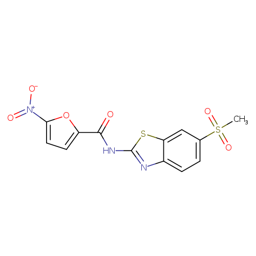 N-(6-methanesulfonyl-1,3-benzothiazol-2-yl)-5-nitrofuran-2-carboxamide