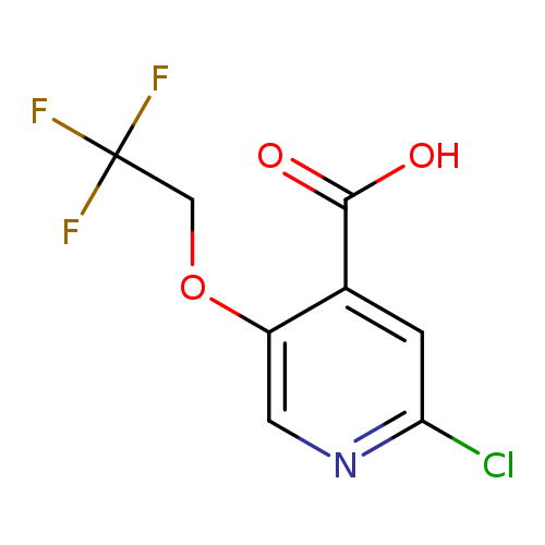 2-chloro-5-(2,2,2-trifluoroethoxy)pyridine-4-carboxylic acid