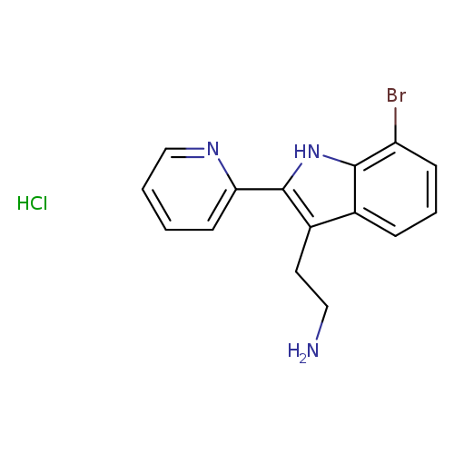 2-(7-Bromo-2-(pyridin-2-yl)-1H-indol-3-yl)ethanamine hydrochloride