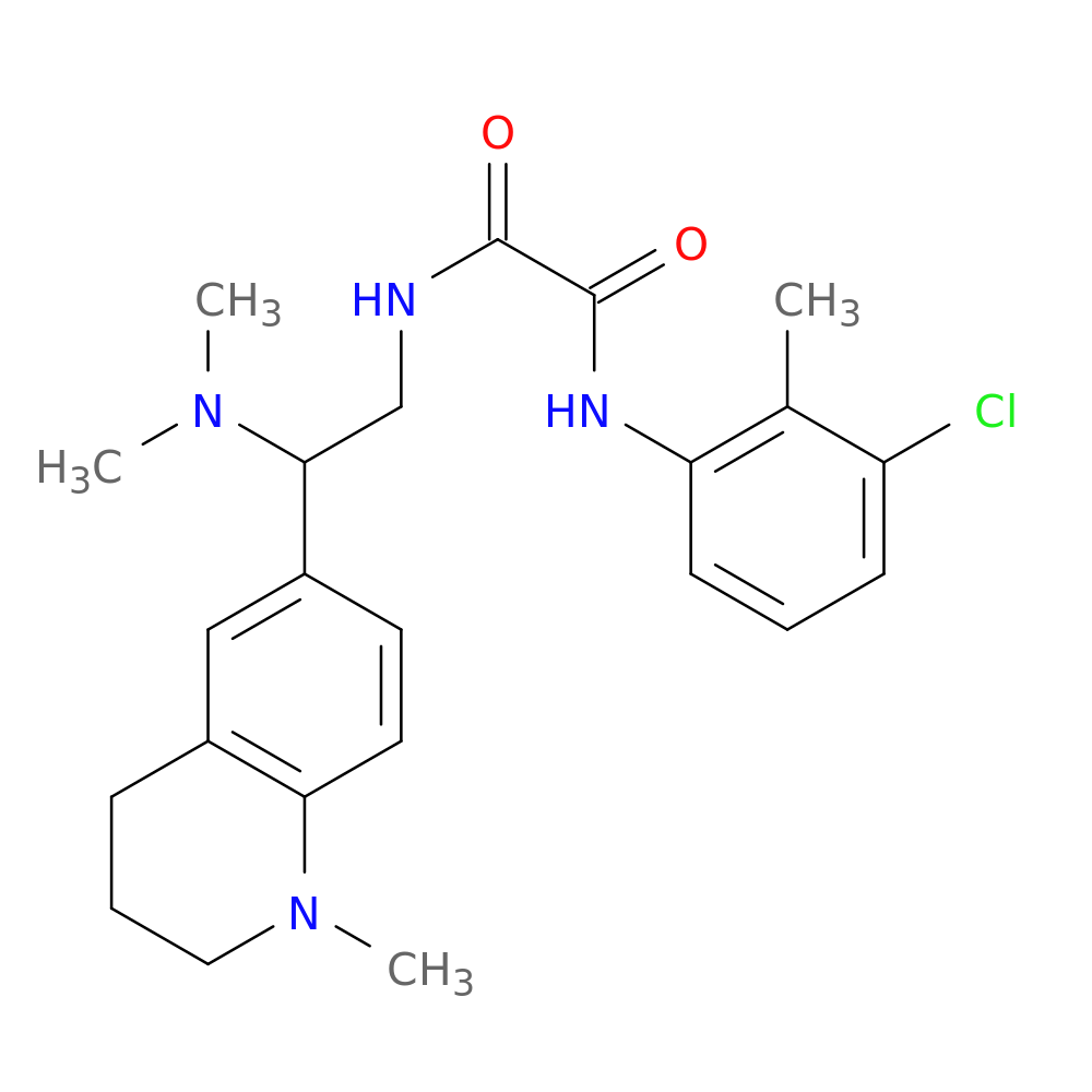 N'-(3-chloro-2-methylphenyl)-N-[2-(dimethylamino)-2-(1-methyl-1,2,3,4-tetrahydroquinolin-6-yl)ethyl]ethanediamide