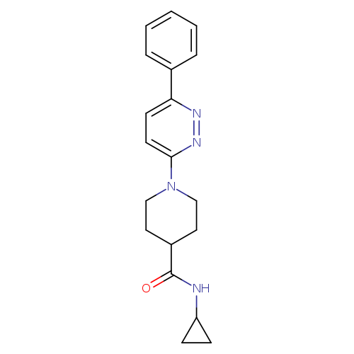 N-cyclopropyl-1-(6-phenylpyridazin-3-yl)piperidine-4-carboxamide