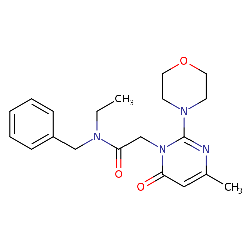 N-benzyl-N-ethyl-2-[4-methyl-2-(morpholin-4-yl)-6-oxo-1,6-dihydropyrimidin-1-yl]acetamide