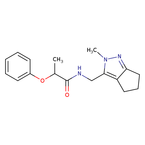 N-({2-methyl-2H,4H,5H,6H-cyclopenta[c]pyrazol-3-yl}methyl)-2-phenoxypropanamide