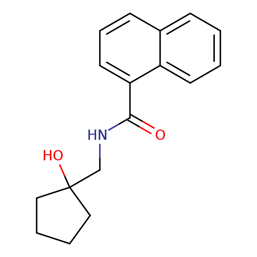 N-[(1-hydroxycyclopentyl)methyl]naphthalene-1-carboxamide