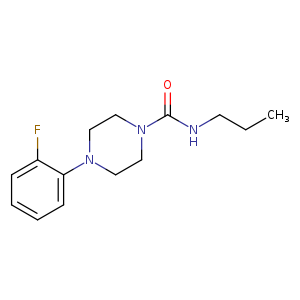 4-(2-fluorophenyl)-N-propylpiperazine-1-carboxamide