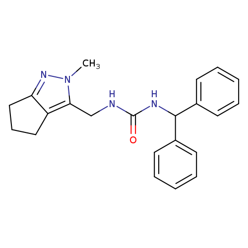 1-(diphenylmethyl)-3-({2-methyl-2H,4H,5H,6H-cyclopenta[c]pyrazol-3-yl}methyl)urea