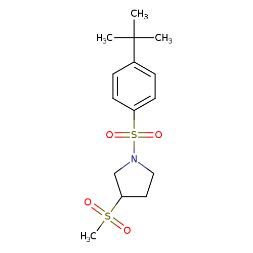 1-(4-tert-butylbenzenesulfonyl)-3-methanesulfonylpyrrolidine