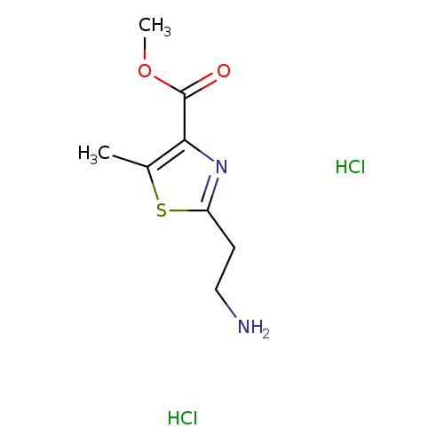 methyl 2-(2-aminoethyl)-5-methyl-1,3-thiazole-4-carboxylate dihydrochloride