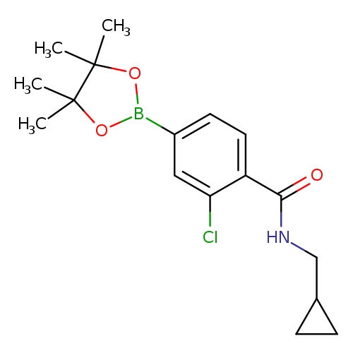 3-Chloro-4-(cyclopropylmethylcarbamoyl)phenylboronic acid pinacol ester