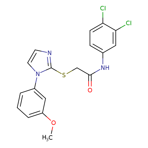 N-(3,4-dichlorophenyl)-2-{[1-(3-methoxyphenyl)-1H-imidazol-2-yl]sulfanyl}acetamide